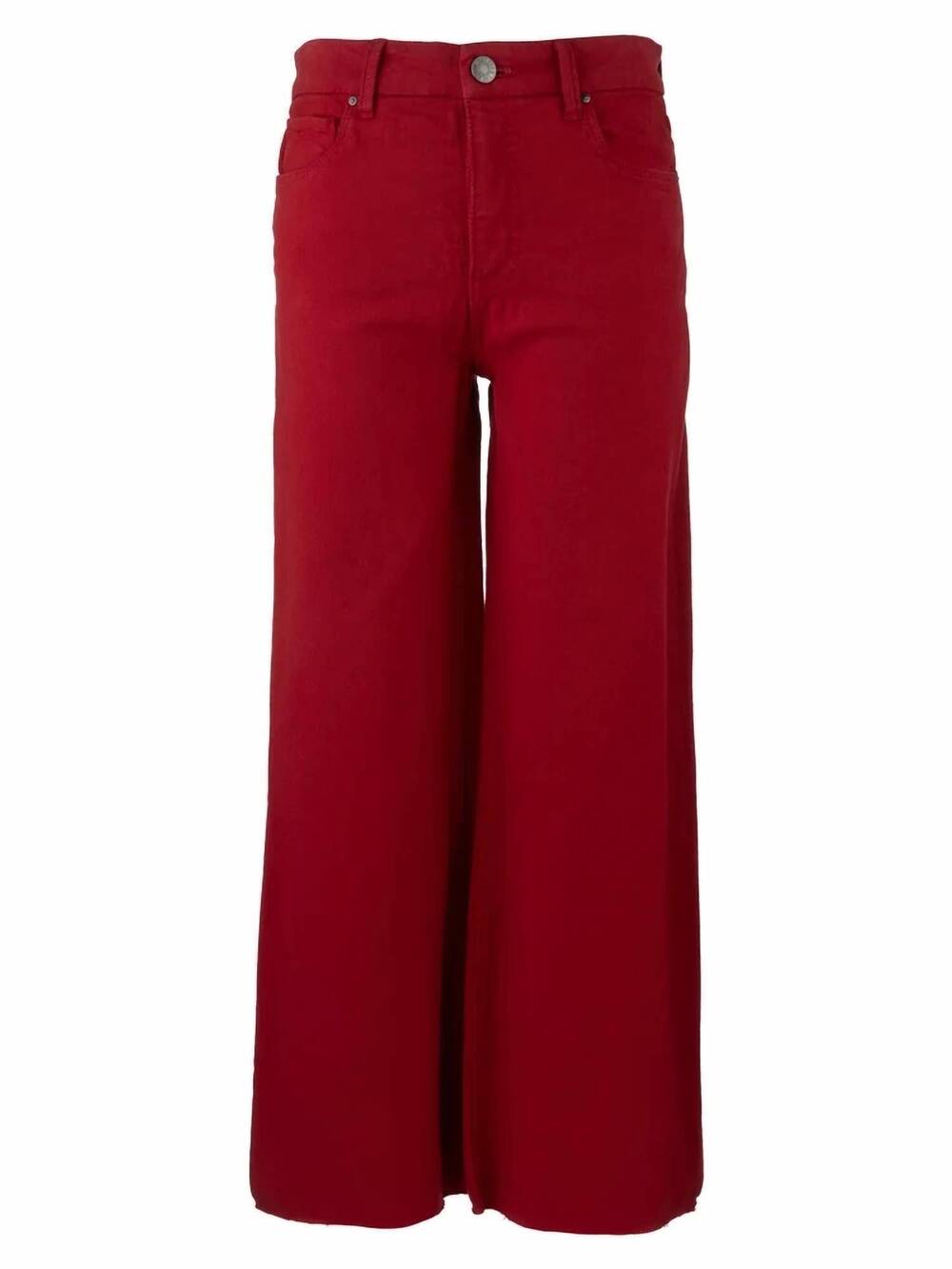 NEW KUT FROM THE KLOTH women's meg high rise wide leg pants in ruby red